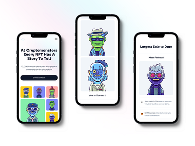 Crypto Monsters - Responsive Design