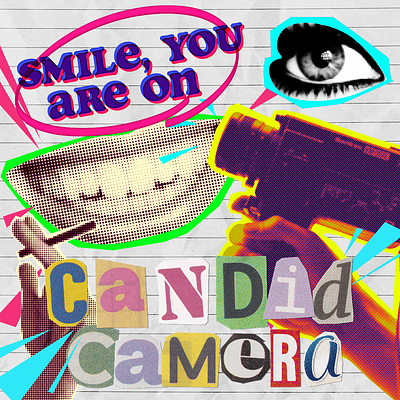 candid camera adobe photoshop collage art collage design design digital imaging graphic design social media