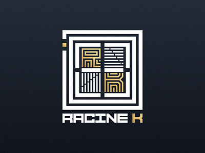Logo Racine K brand brand design branding corporate logo graphic design logo logos startup typography