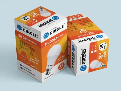 Bloom LED Light Box Design. box design box packet design graphic design led light box design packaging