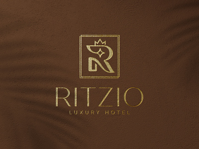 Ritzio apartment brand identity branding crown elegant graphic design hospitality hospitality logo hostel hotel hotel logo identity identity design letter r logo design luxury luxury logo modern real estate resort