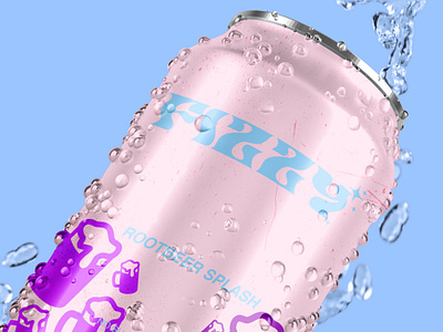 FIZZY branding design graphic design logo marketing mockup packaging soda