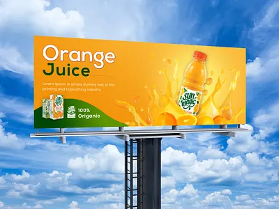 Advertising Billboard Banner Design advertise advertising banner advertising signage billboard banner business billboard banner clean illustration template juice logo manipulation banner marketing modern poster product advertising product banner product marketing promotion signage banner signage template simple banner