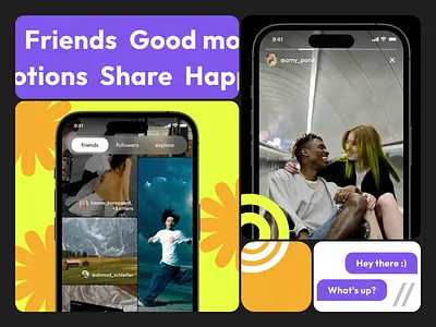 Social Network Mobile iOS App android animation app app design app interaction chat dashboard design ios messenger mobile mobile app mobile ui motion online post social media social network ui ux