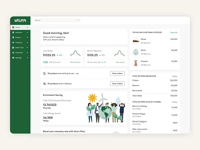 Uturn Platform branding dashboard design design agency e commerce environment graphic design illustration platform startup sustainability ui user experience user interaction ux web design