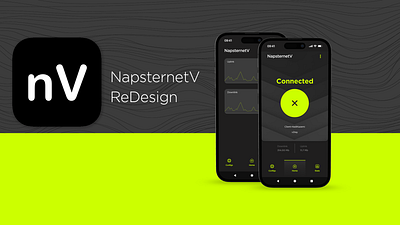 NapsternetV ReDesign app branding design graphic design redesign ui ux vpn