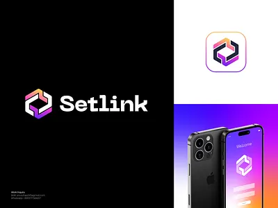 Modern, Futuristic, Network, Blockchain, Defi, Block Logo Design abstract logo blockchain brand brand identity branding creative defi gradient logo icon identity link logo logo design logo designer logomark modern logo monogram network popular logo symbol