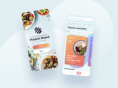 The International Protein Board: Nutrition + Fitness Tracking design figma illustration mobile design mobile ux product design rapid prototyping ux strategy