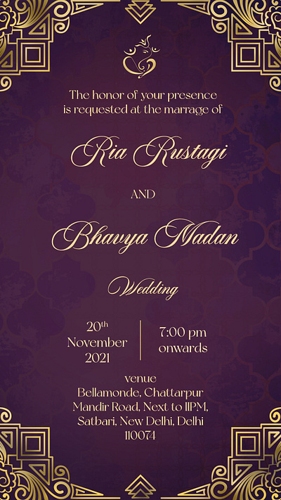 WEDDING INVITES graphic design