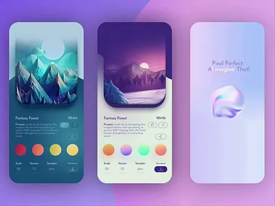 AI Image Generator App - Unleashing the Power of Generative AI ai ai art ai image aiapp appdesign design graphic design image generator mobileapp mobiledesign prompt ui ui design