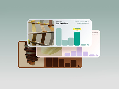 Bamboo Belt Cards 3d belt cards dashboard david ofiare ecommerce figma fresh minimalist new rounded corner shop ui user interface visual design