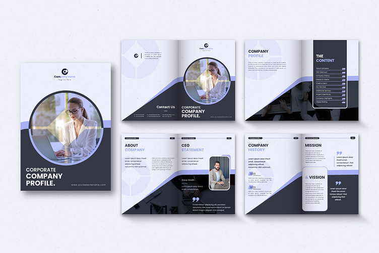 Corporate_Company_Profile_Design by Tasleem Khan on Dribbble