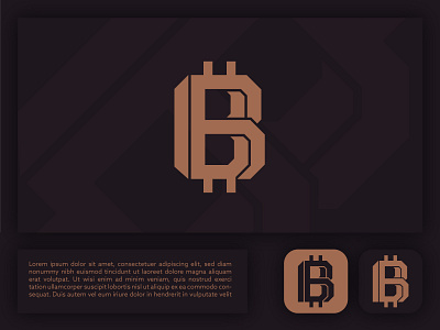Letter B crypto Logo blockchain brand identity crypto currencylogo cyber decentralized defi lettering lettterb logo mark security technology token