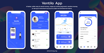 Ventilo App - finance appdesign branding design mobiledesign mockup productdesign ui ux