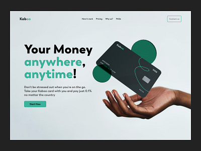 Online Banking Concept - Kaboo 3d bank blender branding case study figma interface online ui uidesign ux uxdesign webdesign website