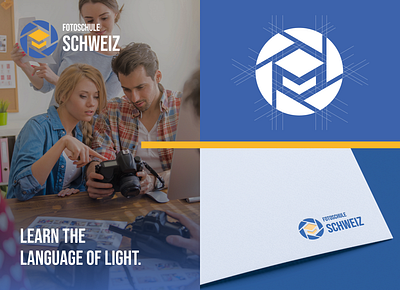 Fotoschule Schweiz Logo design | Photography School branding design graphic design logo