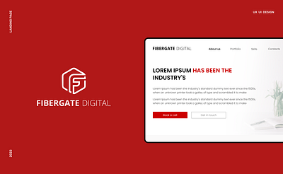 Landing page | Fibergatedigital.com design landing page ui ukraine ux