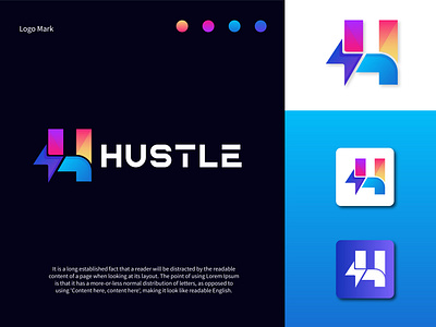 Hustle Logo Design Concept 01306979387 company logo creative logo graphic design h logo h logo concept hustle logo hustle logo design illustration latter logo logo logo design modern logo rafikhasan87