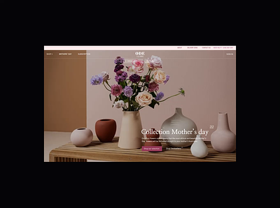 Ecommerce Website - Flowers & delivery ecommerce flowers homepage ui website