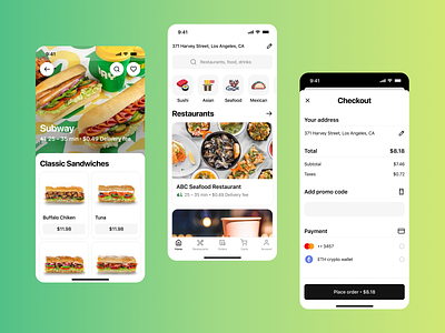 Food delivery - Mobile app android ui app app design delivery food food app food delivery food delivery app food delivery service food order mobile app mobile app design mobile design mobile ui