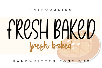Free Font Duo Fresh Baked branding crafting font design graphic design handwritten illustration monoline pua script script font vector