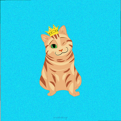 Cat Illustration - Pablo animal illustration cat cat illustration graphic design illustration