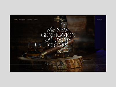 Webdesign for Luxury Cigars Belmaachi branding create website design landingpage uiuxdesign web designer website website design