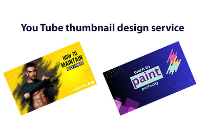 You Tube Thumbnails Design... adobe illustrator adobe photoshop banner adds graphic design social media posts thumbnails design you tube banners you tube thumbnails