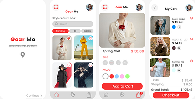 Shopping App ui