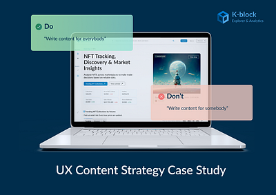 K-block UX Content Strategy Case Study | Tech Fleet DAO branding content strategy user experience ux ux writing