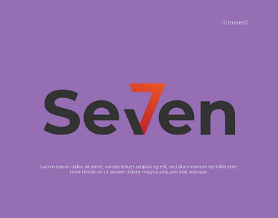 7even Logo brand identity creative logo graphic design graphic designer logos minimal professional logo typography typography logo vactor