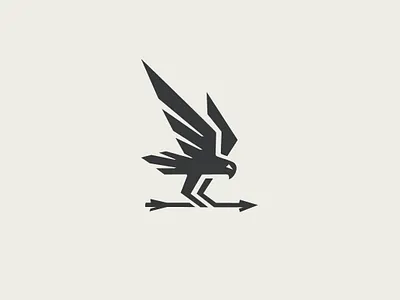 Eagle and Arrow logo design airsoft animal arrow bird branding bullets classic eagle falcon hawk hunting logo mark range shooting special forces sport sports vector