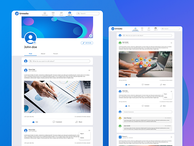 Design Urmedia Website Social Media app blue branding design graphic design illustration logo media millennial moderen motion graphics purple simple social ui ux vector web website