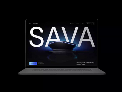 Web experience for Tersa. animation futuristic gradient macbook pro motion graphics product typography visual design web design