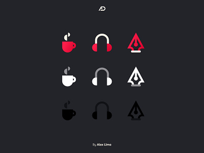 Ícones - Alex Lima Design 3d icons branddesign branddesigner branding design graphic design icons identidade visual illustration logo ui vector