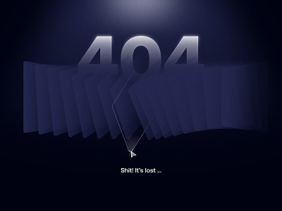404 Page - #8 Design Challenge 100design 404 404 page lost page ui ui design ui illustration