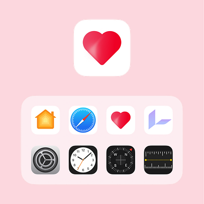 App icon| Daily UI Challenge 005 (Heart) branding dailyui design graphic design logo typography