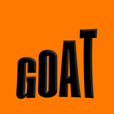 Goat animation graphic design motion graphics motiondesign typography