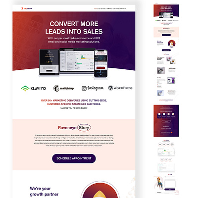 Landing Page UI Design for an email marketing agency app design design figma figma design graphic design landing page landing page ui mobile app ui ui uiux uiuxdesign user interface ux design web ui website ui design