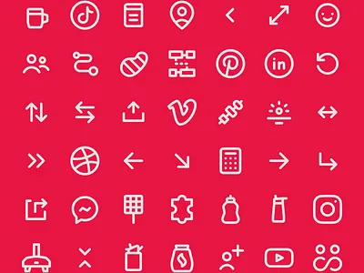 120+ icons and growing every week 😎 branding design figma graphic design iconography illustration logo ui ux vector
