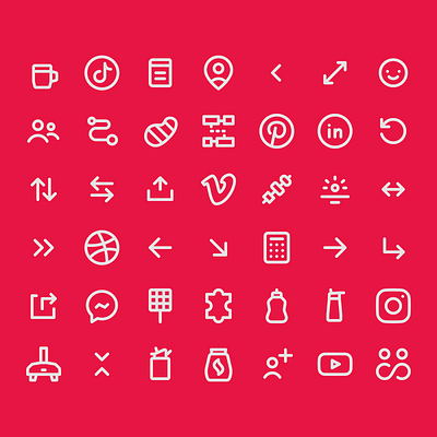 120+ icons and growing every week 😎 branding design figma graphic design iconography illustration logo ui ux vector