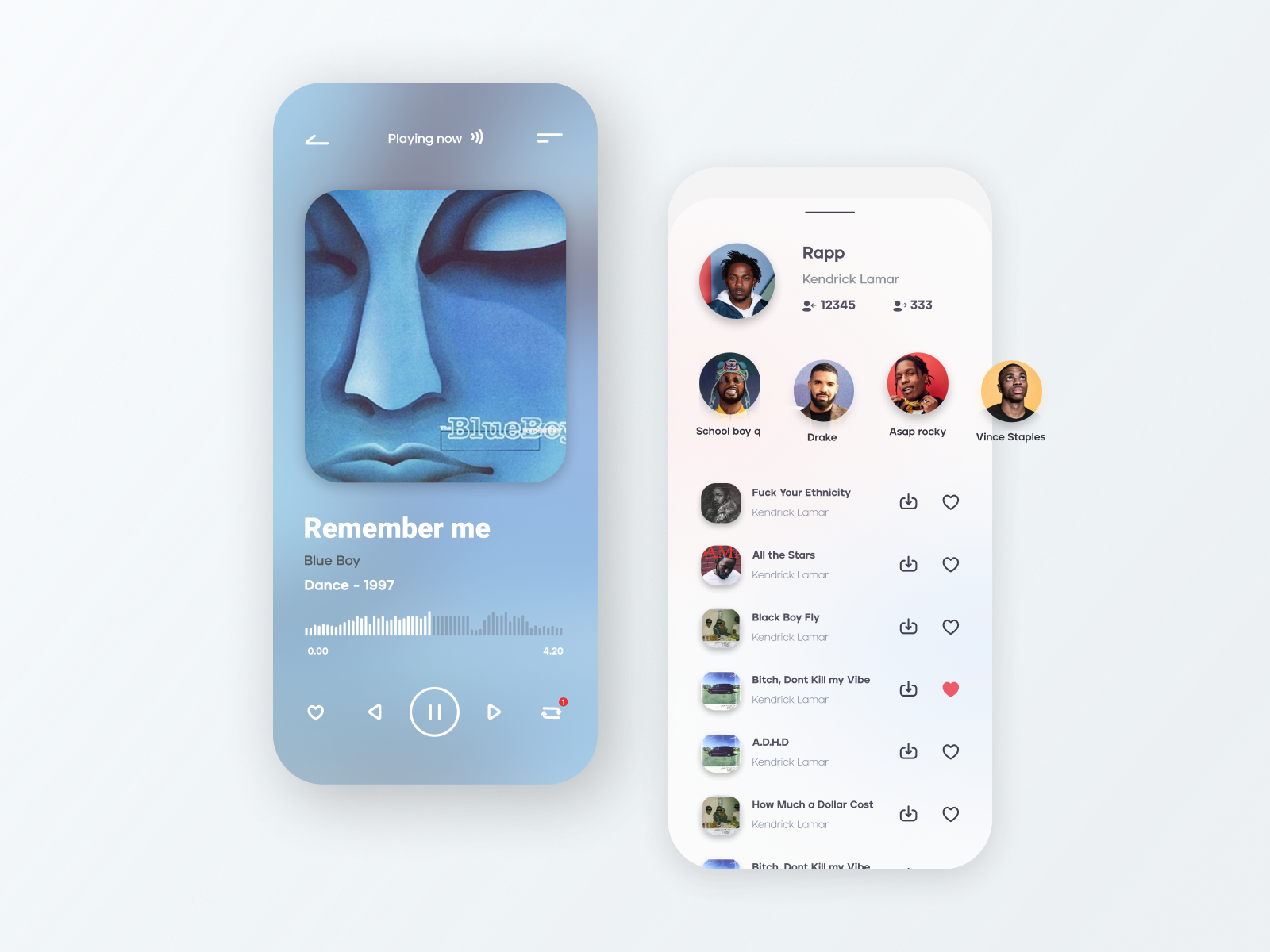 Music player app
