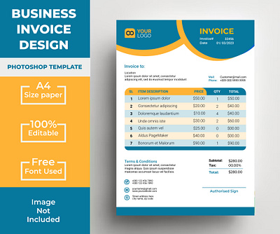 Corporate invoice design template ads ads design canva canva ads design canva design design graphic graphic design illustration logo