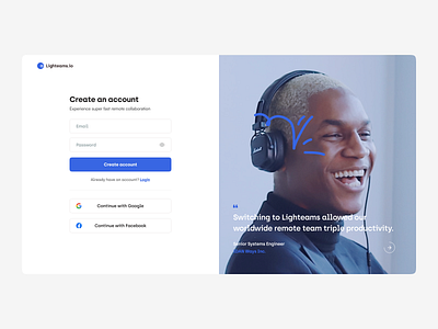 Signup Page Design Exploration. account button design desktop form login minimal register sign up signin signup social ui ui design ux ux design