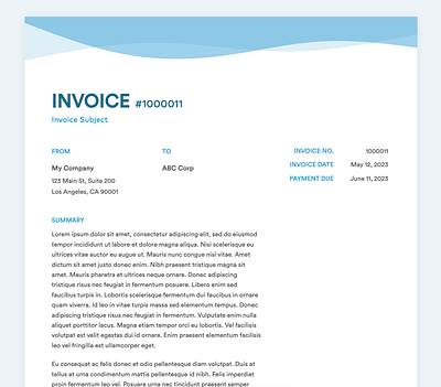 Clientary Invoice design document invoice saas time tracking ui web