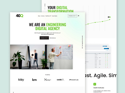 40q Agency Website Design ui ux web website