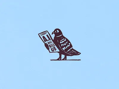 Pigeon GPT ai animal bird character chat gpt design eye illustration internet newspaper pigeon reading