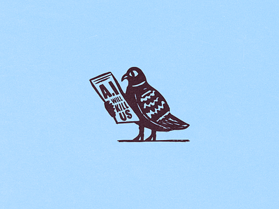 Pigeon GPT ai animal bird character chat gpt design eye illustration internet newspaper pigeon reading