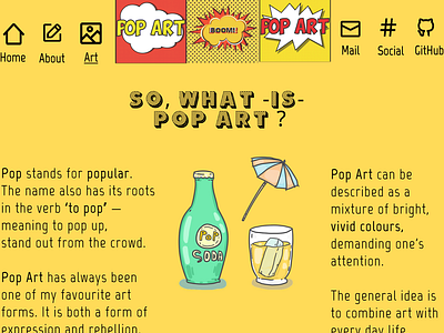 Pop Art - Art design ui ux