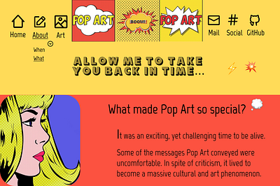 Pop Art - About_What design ui ux